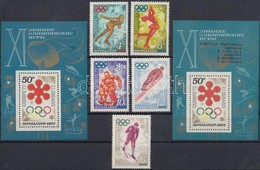 ** 1972 Olimpia Sor Mi 3979-3983 + Blokk 74, 75 - Andere & Zonder Classificatie