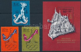 ** 1976 Nyári Olimpia, Moszkva (I) Sor Mi 4563-4565 + Blokk Mi 117 - Andere & Zonder Classificatie