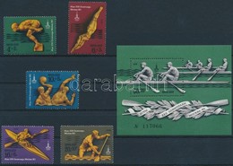 ** 1978 Nyári Olimpia, Moszkva (V) Sor Mi 4707-4711 + Blokk Mi 127 - Andere & Zonder Classificatie