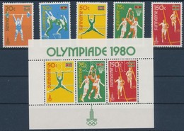 ** 1980 Olimpia Sor + Blokk Mi 905-909 + 25 - Other & Unclassified