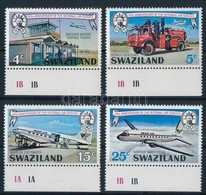 ** 1975 10 éves A Légi Közlekedés ívszéli Sor Mi 224-227 - Andere & Zonder Classificatie