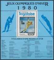 ** 1980 Téli Olimpia érmesei Blokk Mi 171 A - Sonstige & Ohne Zuordnung