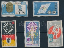 ** 1972 Nyári Olimpia (I-II) 2 Klf Sor Mi 1231-1233 + 1239-1240 - Sonstige & Ohne Zuordnung