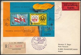 1975 Olimpiai Játékok Blokk Mi 25 Ajánlott Expressz FDC-n - Other & Unclassified