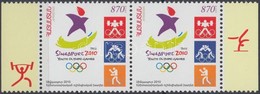 ** 2010 Ifjúsági Nyári Olimpia, Szingapúr ívszéli Pár Mi 717 - Sonstige & Ohne Zuordnung