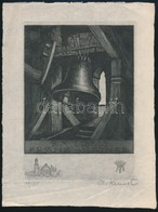 Adolf Kunst (1882-1937): Ex Libris Franz Slatner. Rézkarc, Hártyapapír, Jelzett, 18×12 Cm - Autres & Non Classés