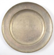 Cca 1800 Monogramos ón Tál, Jelzett, D:30,5 Cm - Sonstige & Ohne Zuordnung