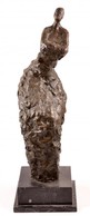 Jelzés Nélkül: Figura Karba Tett Kézzel. Bronz, Gránit Talapzaton, M:56 Cm - Other & Unclassified