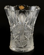 Echt Bleikristall Váza, Csiszolt ólomkristály, Jelzett, Hibátlan, M: 15 Cm - Glas & Kristall