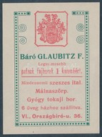 Báró Glaubitz F. Reklámbélyeg - Unclassified