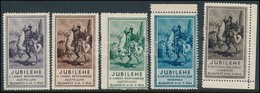 1941 Jubilehe 5 Klf Színű Levélzáró Bélyeg - Non Classificati