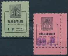 1945 Rákospalota Helyi Illetékbélyegek 1 P, 2 P - Non Classés