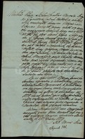 1833 Kiskunszabadszállás Város Szerződése A Jakabszállási Legelő Bérletéről. - Ohne Zuordnung