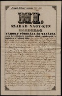 1840 Kardszag (Karcag) Városa Főbírája és Tanácsa által Tartott Gyűlés Jegyzőkönyve - Non Classificati