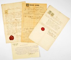 1861-1939 4 Db Délvidéki Irat (Eszék, Hosszúfalu, Zombor, Stb.) - Zonder Classificatie