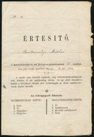 1893 Értesítő A Marosvásárhelyi Ev. Ref. Kollégium Gimnáziumának értesítője - Zonder Classificatie