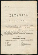 1893 Értesítő A Marosvásárhelyi Ev. Ref. Kollégium Gimnáziumának értesítője - Non Classés