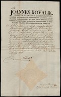 1820 Kovalik János (1770-1821) Tribunici Választott Püspök és  Haulik György (1786-1869) Leendő Zágrábi Püspök Aláírása  - Unclassified