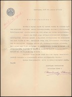 1939 Reviczky Elemér (1882-1965) Esztergomi Főszolgabíró Protekciókérő Levele, Saját Kezű Aláírásával, Borítékkal - Sin Clasificación