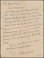 Jérôme Tharaud (1874-1953) Francia Grafikus Saját Kézzel írt  Levele / Autograph Signed Letter Of French Graphic Jérôme  - Ohne Zuordnung