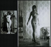 Cca 1975 Nyuszi Volt A Kalap Alatt, Szolidan Erotikus Felvételek, 13 Db Vintage Negatív + 2 Db Mai Nagyítás, A Papírképe - Other & Unclassified