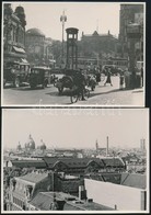 Cca 1933-1934 2 Db Fotó Berlinről, Egyik Berlini Panoráma Fotó, Rajta A Rotes Rathaus-zal, A Berlini Dómmal, Berlini Vár - Andere & Zonder Classificatie