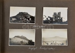 Cca 1930-1940 Kirándulásokat Megörökítő Fotóalbum (Hévíz, Szigliget, Hohewand, Scharfeneck, Stb.), Feliratozva, 6×9 Cm-e - Andere & Zonder Classificatie