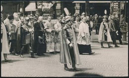 1938 A Szent Jobb Körbevitele Az 1938-as Eucharisztikus Kongresszus Alkalmával, Fotó, Jó állapotban, 8×13 Cm - Andere & Zonder Classificatie