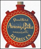 Grand Hotel Arany Bika Nagyszálló Debrecen Bőröndcímke - Advertising