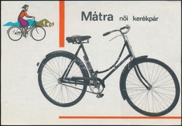 Cca 1960 Mátra Női Kerékpár Műszaki Tájékoztatója - Advertising