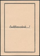 1948 Meghívó A Zalaszentgróti Holokauszt-emlékmű Felavatására, 4 P. - Sonstige & Ohne Zuordnung
