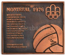 1976 Réz Plakett A Montreáli Olimpia Bajnok Vizilabda Csapatának Névsorával. 10x9 Cm - Altri & Non Classificati