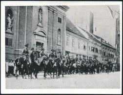 Cca 1930-1940 Sopron, Katonai ünnepség Csendőrséggel A Széchenyi Téren, Fotó, Későbbi Nagyítás, Hátulján Feliratozva, 9× - Sonstige & Ohne Zuordnung