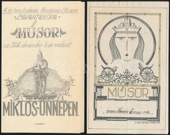 1934 M. Kir. Honvéd Ludovika Akadémia I. Főcsoport Leventeköre Miklós-ünnepének Műsora - Autres & Non Classés