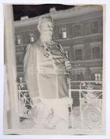 Idős Katonatiszt Kitüntetésekkel, Fotónegatív, 12×10 Cm - Sonstige & Ohne Zuordnung