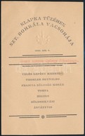 1939 Klapka Tüzérek Szt. Borbála Vacsorájának ültetőkártyája - Sonstige & Ohne Zuordnung