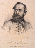 1862 Remellay Gusztáv (1819-1866) Ujságíró Kőnyomatos Képe. Marastoni József Munkája. 28x36 Cm. Foltos. - Non Classés