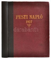 1927 Pesti Napló 1927. április 17-december 25. Számos Fekete-fehér Fotóval. Javított Gerincű Egészvászon-kötésben, Javít - Zonder Classificatie