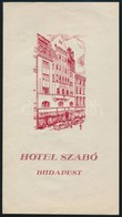 Cca 1930 A Budapesti Erzsébet Királyné Szálloda új Szárnya Hotel Szabó Néven Alakul Meg, Ismertető Kiadvány - Zonder Classificatie