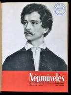 1954 A Népművelés, 1. évf., Egybekötve Félvászon Kötésben - Zonder Classificatie