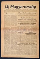1956 Új Magyarország, A Petőfi Párt (Nemzeti Parasztpárt) Napilapja, I. évf. 2. Sz. November 3., A Forradalom Híreivel - Zonder Classificatie
