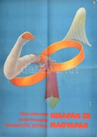1983 Kisapák és Nagyapák Szovjet Film Plakátja, MOKÉP, Hajtott, 57×40 Cm - Andere & Zonder Classificatie