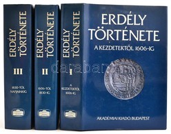 Erdély Története Napjainkig I-III. Kötet. Szerk.: Köpeczi Béla. Budapest, 1988, Akadémiai Kiadó. Kiadói Egészvászon Köté - Zonder Classificatie