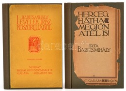 Babits Mihály: Levelek Iris Koszorujából. Bp.,1914,Nyugat, 94+2 P. Második Kiadás. Későbbi átkötött Egészvászon-kötésben - Zonder Classificatie