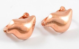 Aranyozott Ezüst(Ag) Fülbevalópár, Jelzett, 1,5×1 Cm, Nettó: 1,8 G - Other & Unclassified