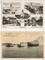 14 Db Főleg MODERN Portózott Képeslap 1942-63 Között / 14 Mostly Modern Postcards From 1942-1963 - Zonder Classificatie