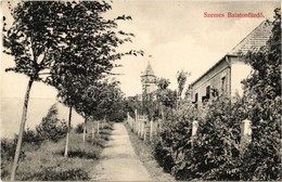 T2/T3 1910 Balatonszemes, Felső Sétány A Bagolyvárral, Villa. Kiadja Fellner Samu (EK) - Zonder Classificatie