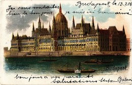 T2/T3 1906 Budapest V. Országház, Litho - Zonder Classificatie