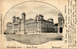 T2 1901 Budapest V. Igazságügyi Palota. Divald Károly 11. Sz. - Zonder Classificatie