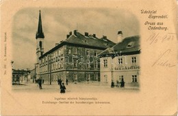 T2/T3 1903 Sopron, Irgalmas Nővérek Leánytanodája, Gőz és Kádfürdő. L. Kummert No. 107. (EK) - Zonder Classificatie